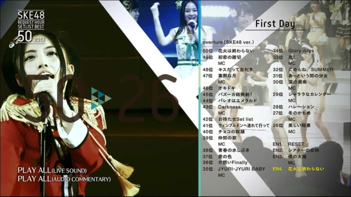 SKE48组合 SKE48 Request Hour Setlist Best 50 2013 日本演唱会[BDMV原盘] 3BD96.2G