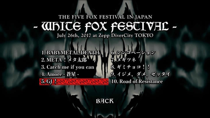 Babymetal The Fox Festivals In Japan 2017 日本演唱会.中元铃香.水野由结.菊地最爱[BDMV原盘] 6BD97.7G