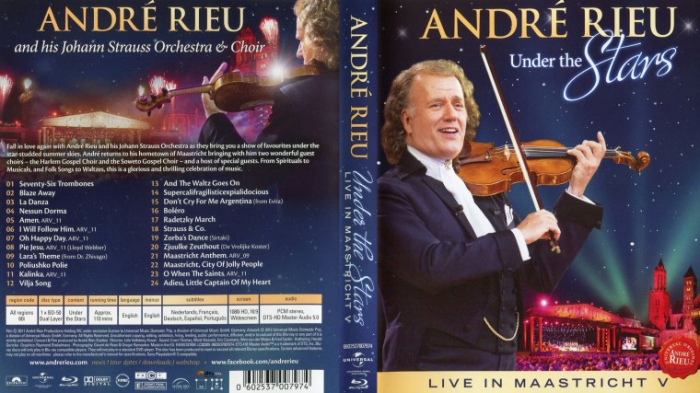 安德烈·瑞欧 – 璀璨晴空下 – 马斯特里赫特音乐会 2011 Andre Rieu – Under the Stars – Live in Maastricht V[BDMV原盘]30G