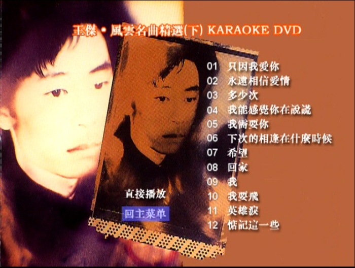 歌手-[王杰  风云名曲][KTV][2DVD原盘-ISO][3.73G+2.70G]网盘下载