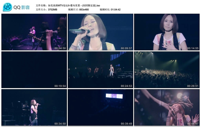 歌手-[爱内里菜 -演唱会][DVD原盘-ISO][3.62GB]网盘下载